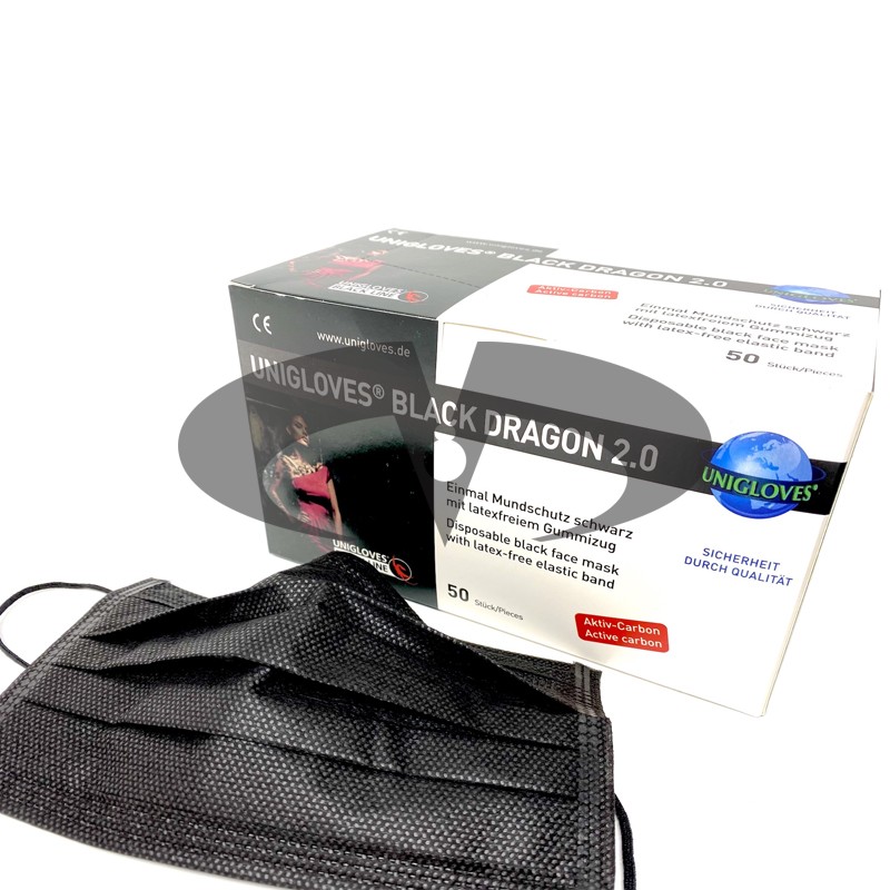 Mascherina Chirurgica Black Dragon