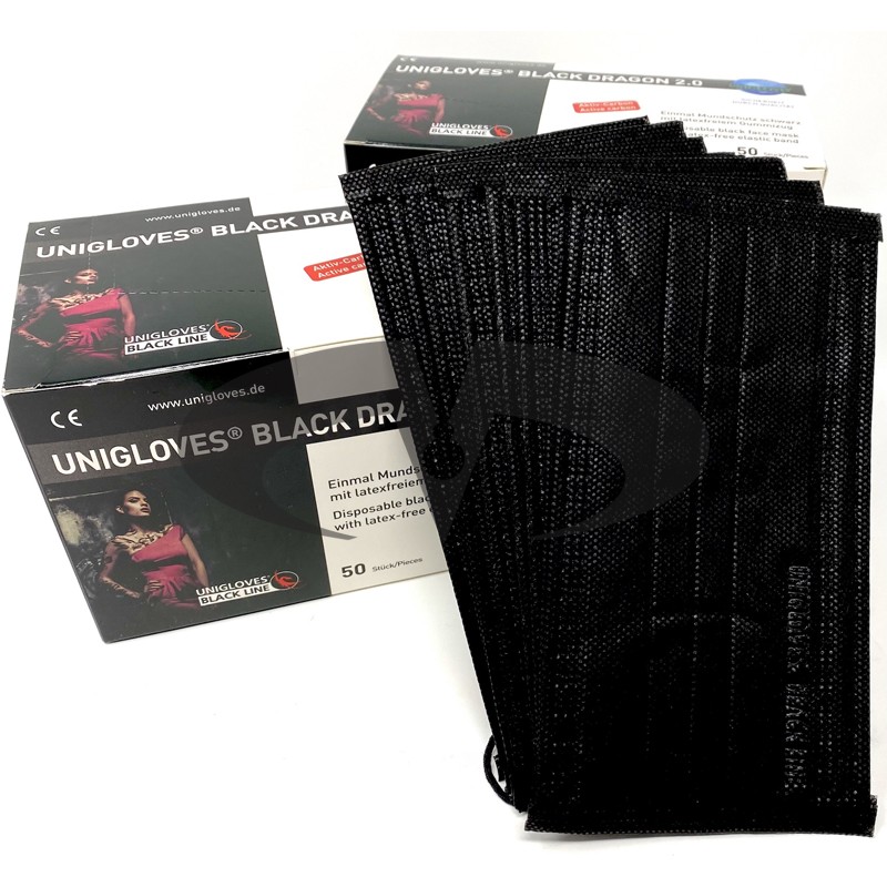 Mascherina Chirurgica Black Dragon