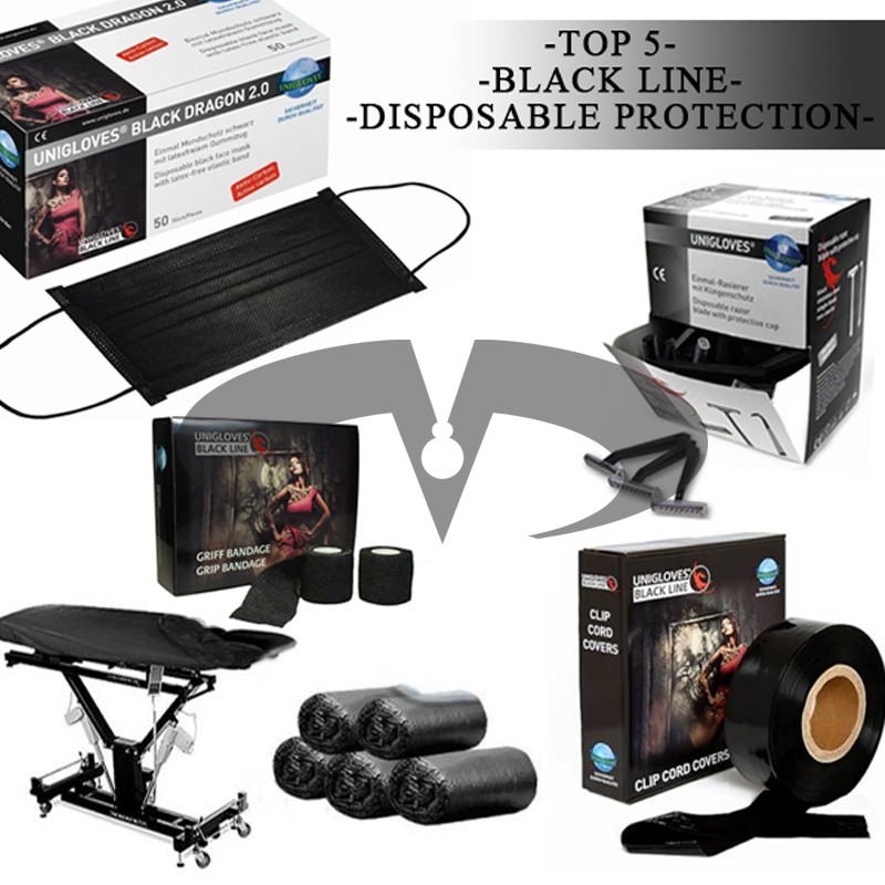 Tattoo Studio Black Line Disposable Protection Kit
