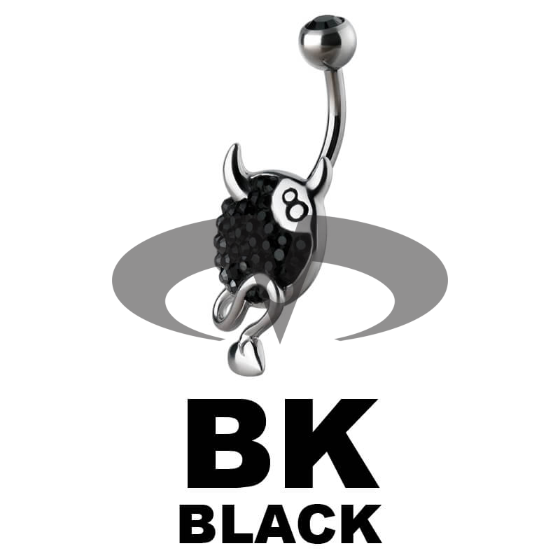 Crystal Devil 8 Ball Titanium Bananabell