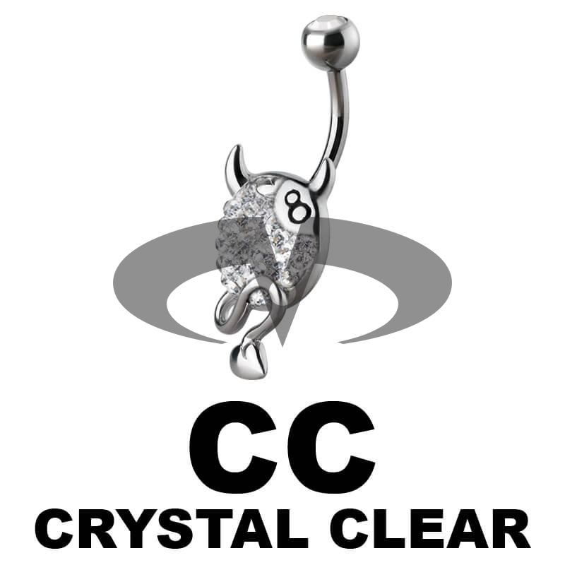 Crystal Devil 8 Ball Titanium Bananabell