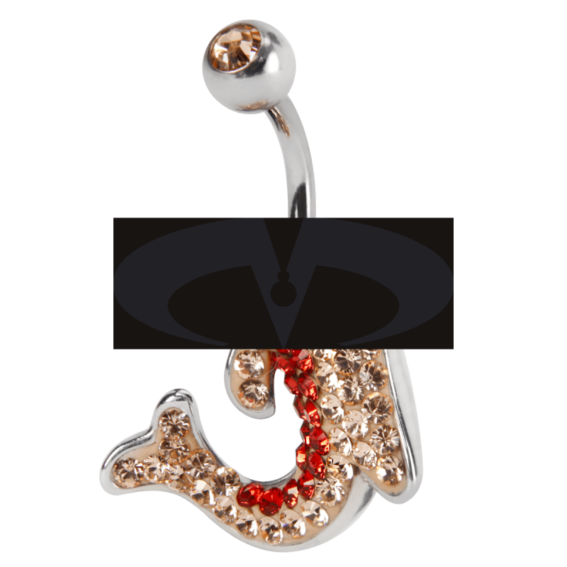 Crystal Dolphin Titanium Bananabell