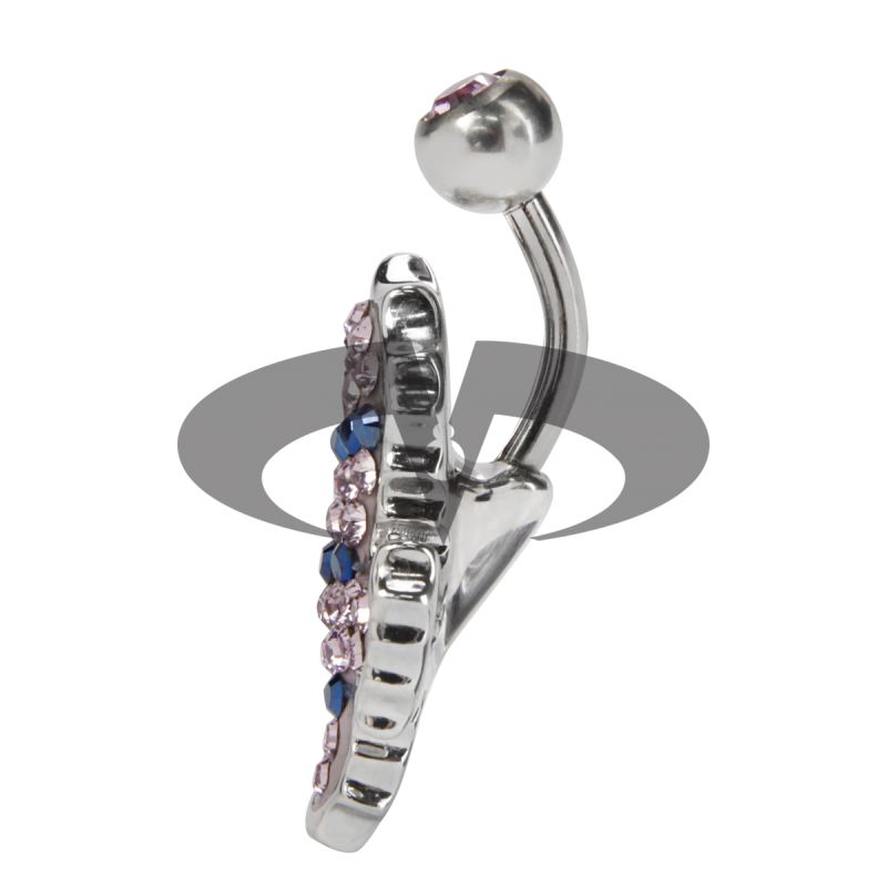 Crystal Seahorse Titanium Bananabell