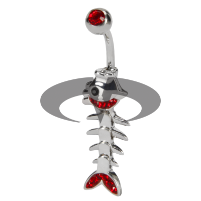 Crystal  Fish Bone Titanium Bananabell