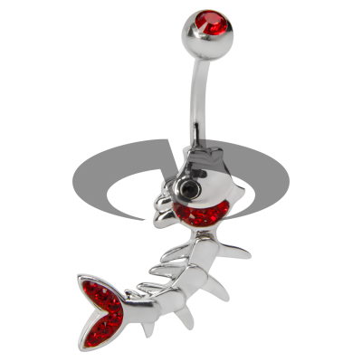 Crystal  Fish Bone Titanium Bananabell