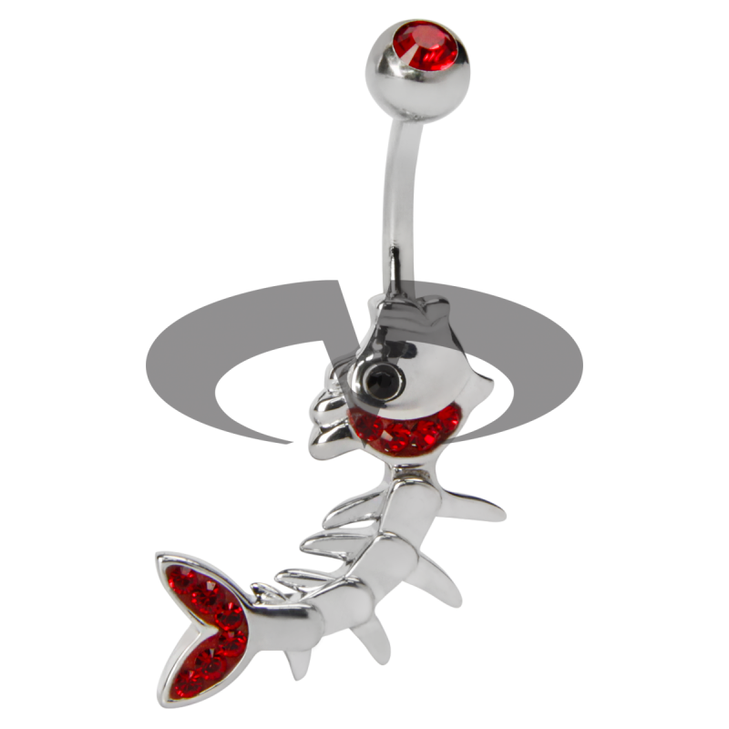 Crystal  Fish Bone Titanium Bananabell