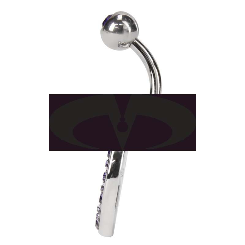 Crystal Swirl Titanium Bananabell