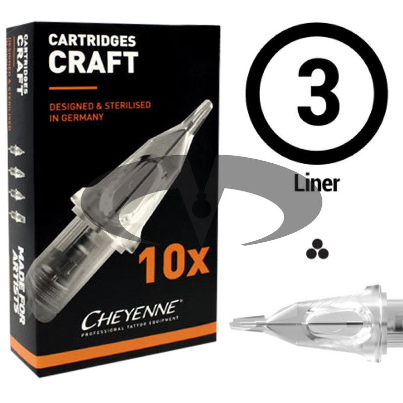 Cheyenne Craft Cartridge Round Liner 03-Box 10pz