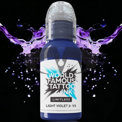 World Famous Limitless Tattoo Ink - Light Violet 2 v2 30ml.