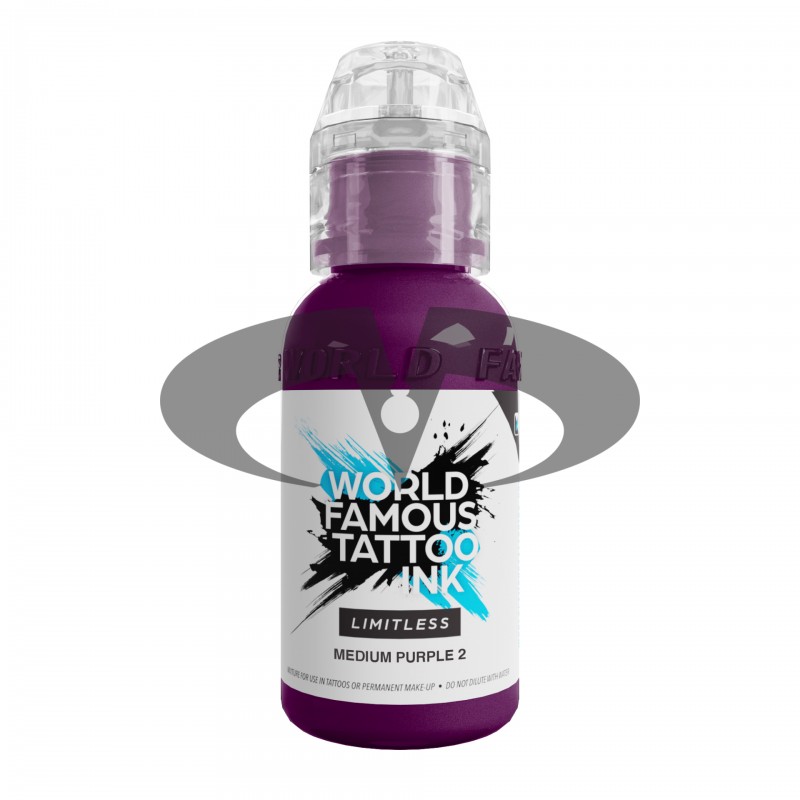 World Famous Limitless Tattoo Ink - Medium Purple 2 30ml