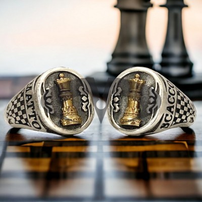 El Rasa Silver Collection - Chess Queen Silver Ring