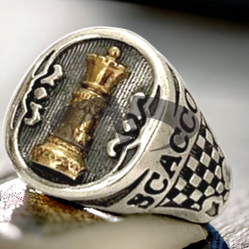 El Rasa Silver Collection - Chess Queen Silver Ring
