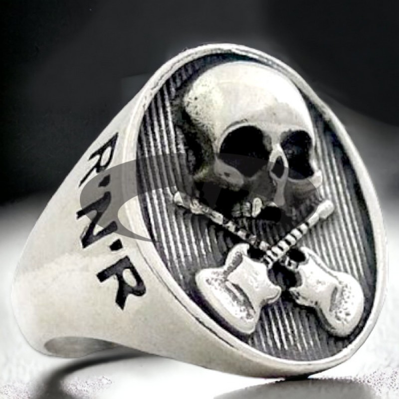 El Rana Silver Rings - Skull and Guitars