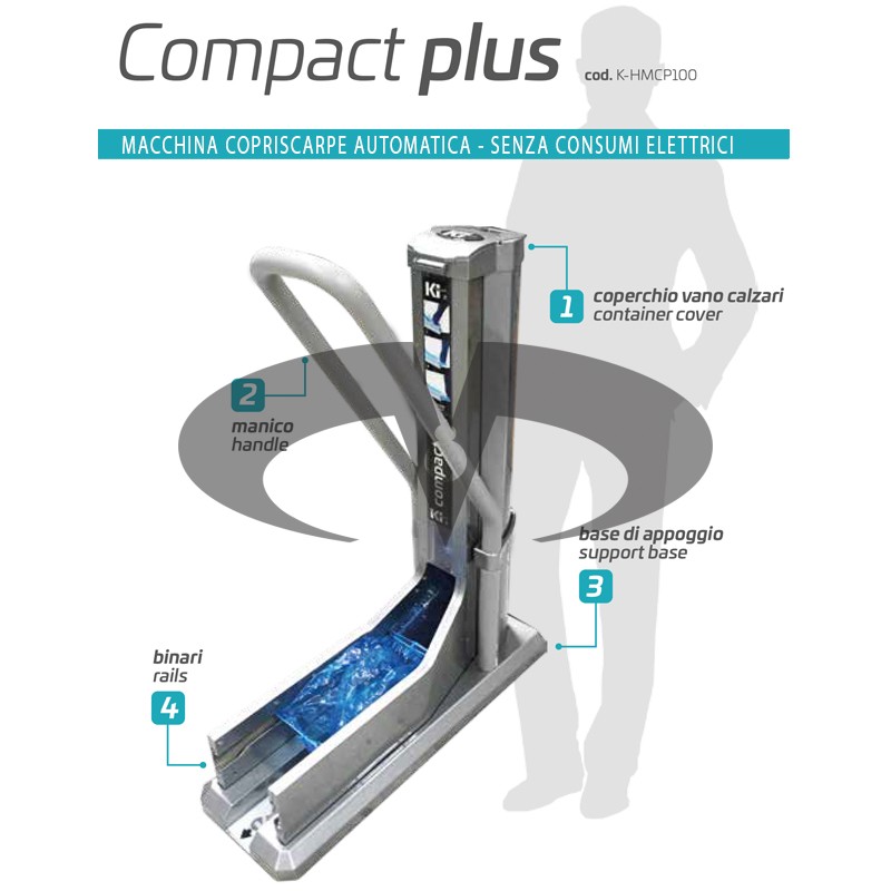 Compact Plus – Automatische Schuhüberziehmaschine