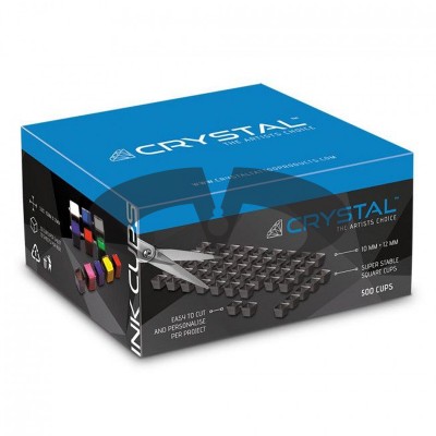 Crystal - Black Ink Cup Sheets - Fogli Tappini Porta Colore-500 Cups