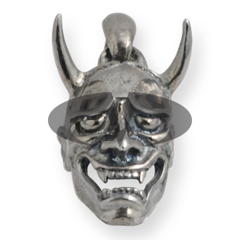 Ciondolo Maschera Hannya Argento Brunito