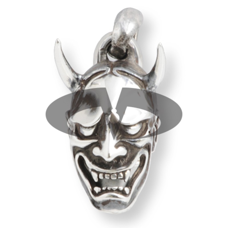 Ciondolo Maschera Hannya Argento
