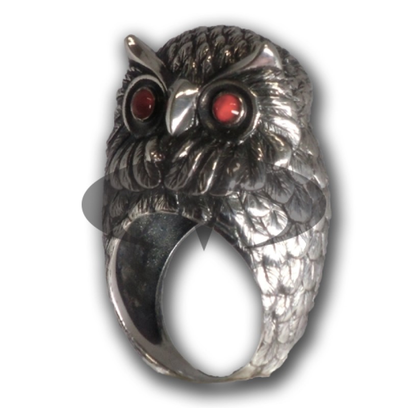 Anello In Argento Gufo