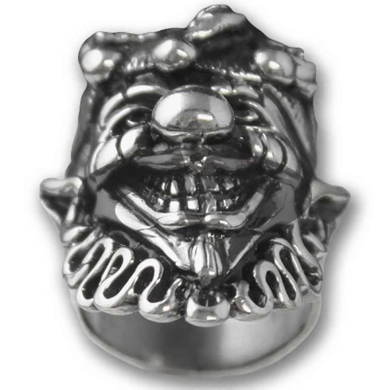 Anello In Argento Biker - Skull 04