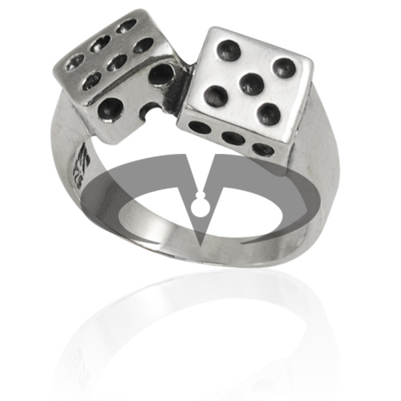 Anello In Argento con Dadi