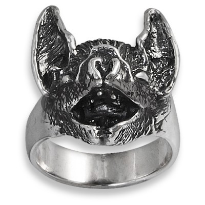 Anello in Argento con Pipistrello