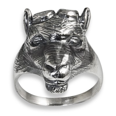 Anello in Argento con Caprone