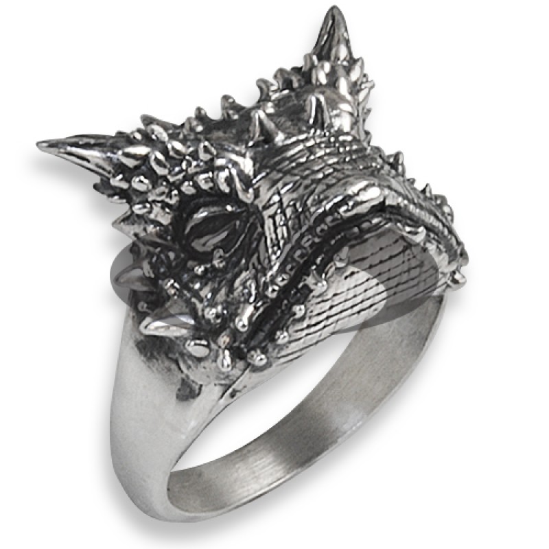 Anello in Argento con Lucertola Drago