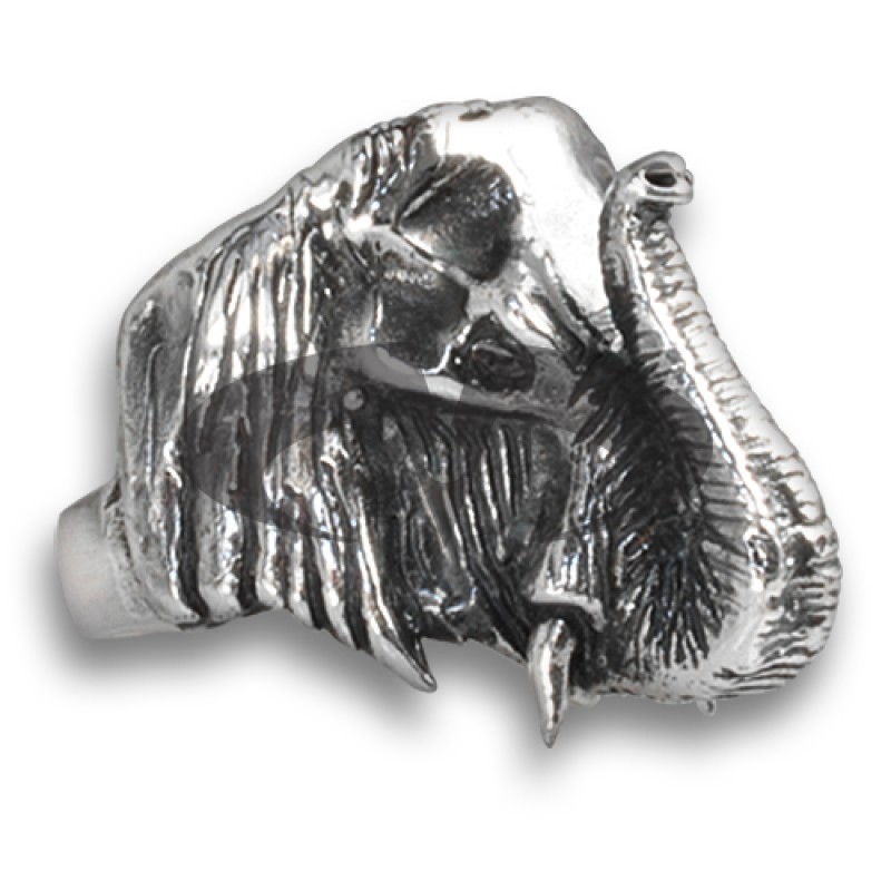 Anello in Argento con Elefante