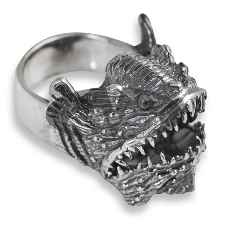 Anello in Argento con Pesce Lanterna