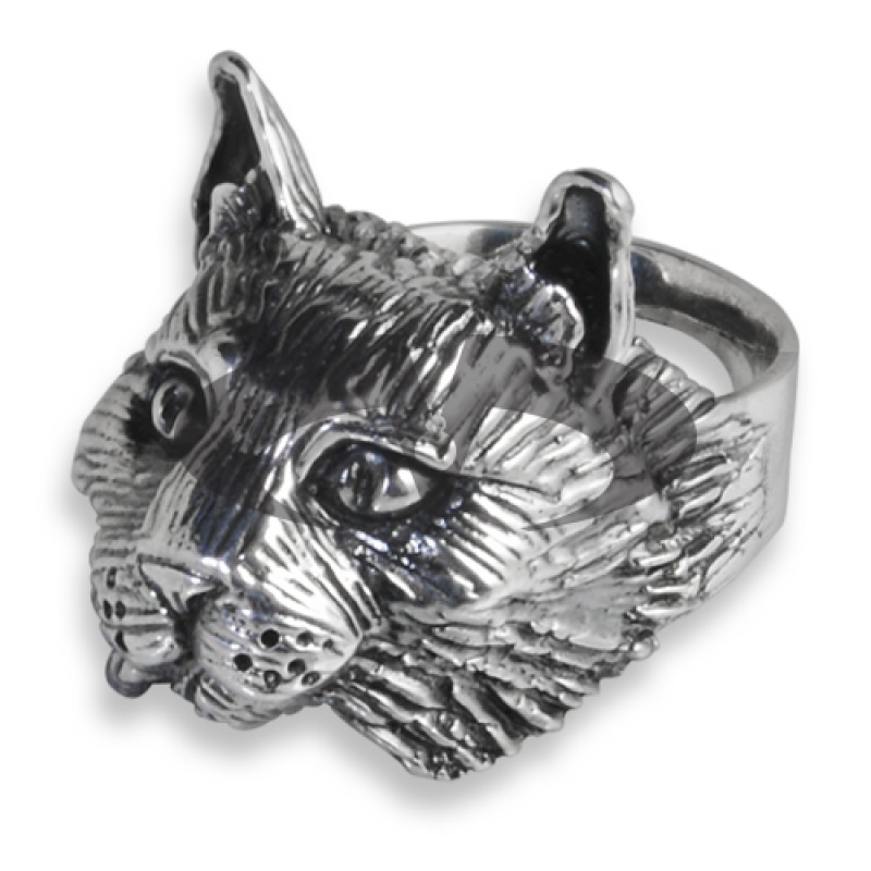 Anello in Argento con Maine Conn