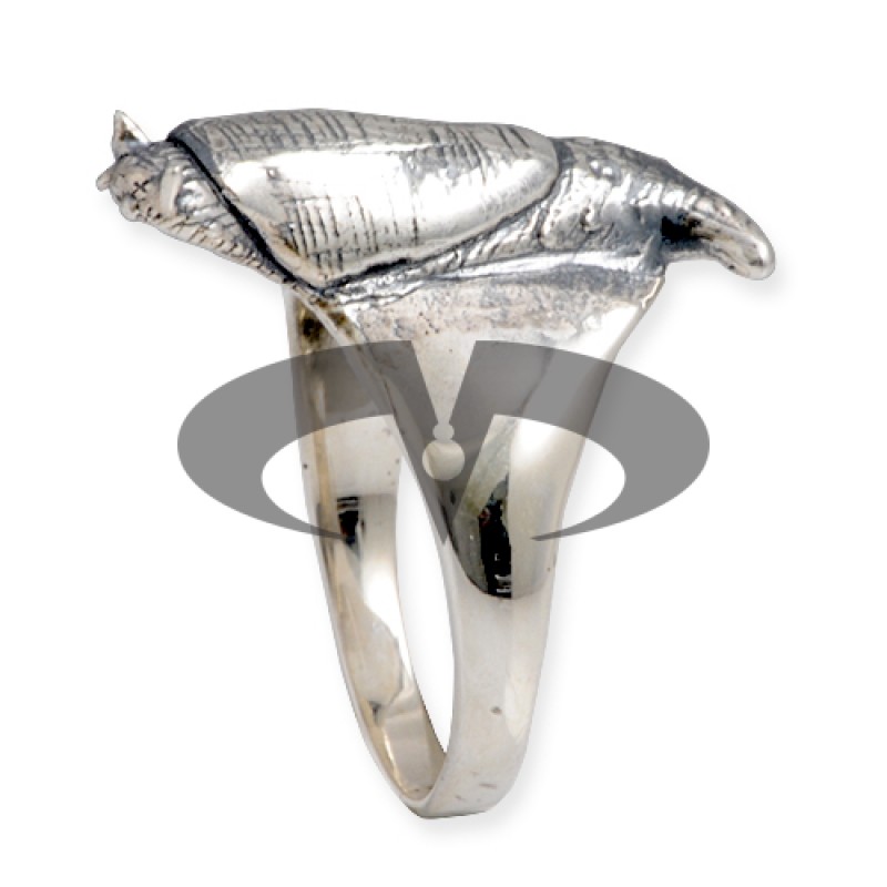 Anello in Argento con Lumaca senza Guscio