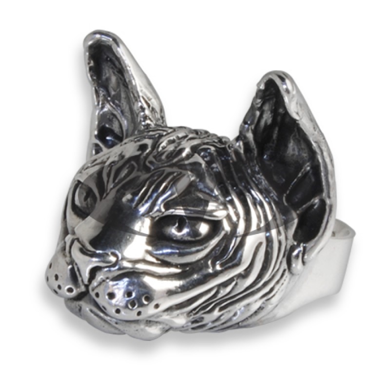 Anello in Argento con Big Sphynx