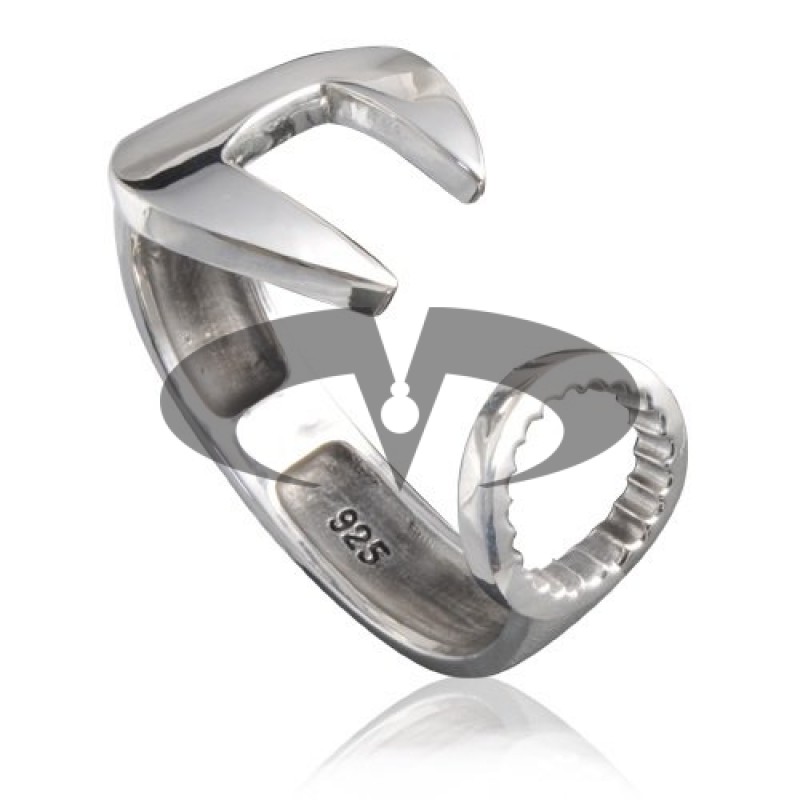 Bracciale In Argento Biker Chiave Inglese Taglia M