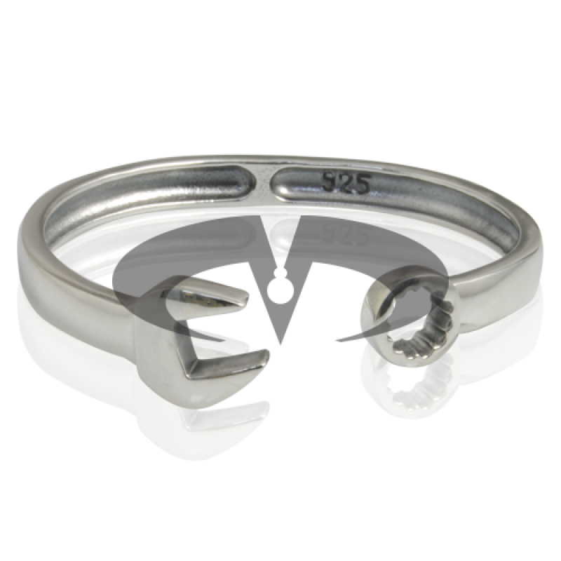 Bracciale In Argento Biker Chiave Inglese Taglia S