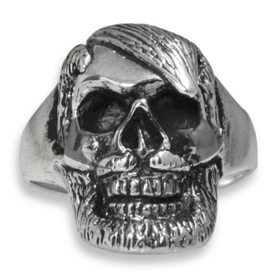 Anello In Argento - Skull Beard