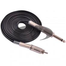 Silikon-RCA-Kabel – SCHWARZ