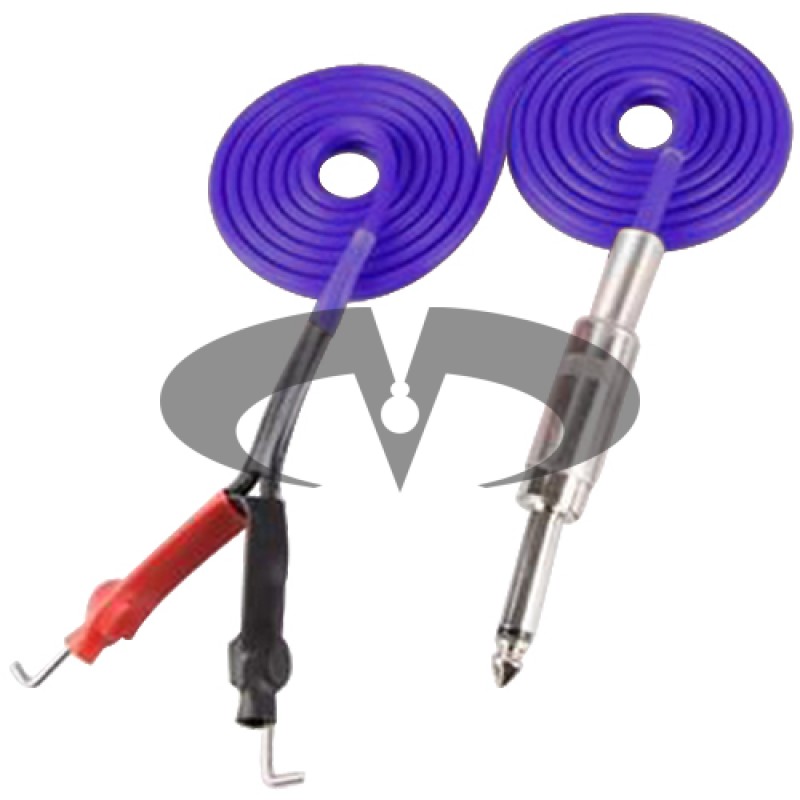 Springless Silicon Clip Cord - PURPLE