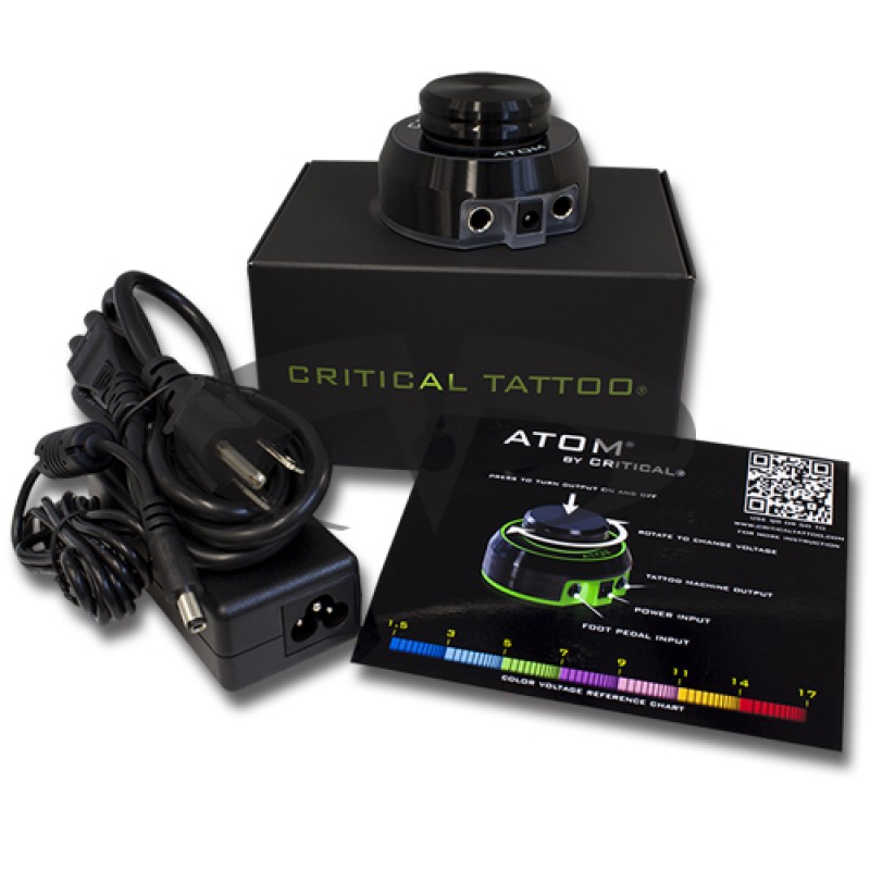 Critical Atom Netzteil Tattoo Schwarz Critical Atom Netzteil Tattoo Schwarz
