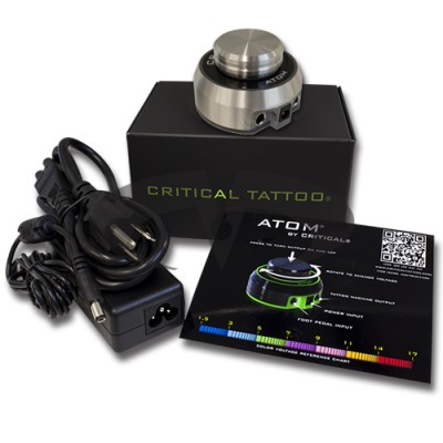 Critical Atom Netzteil Tattoo Silber Critical Atom Netzteil Tattoo Silber