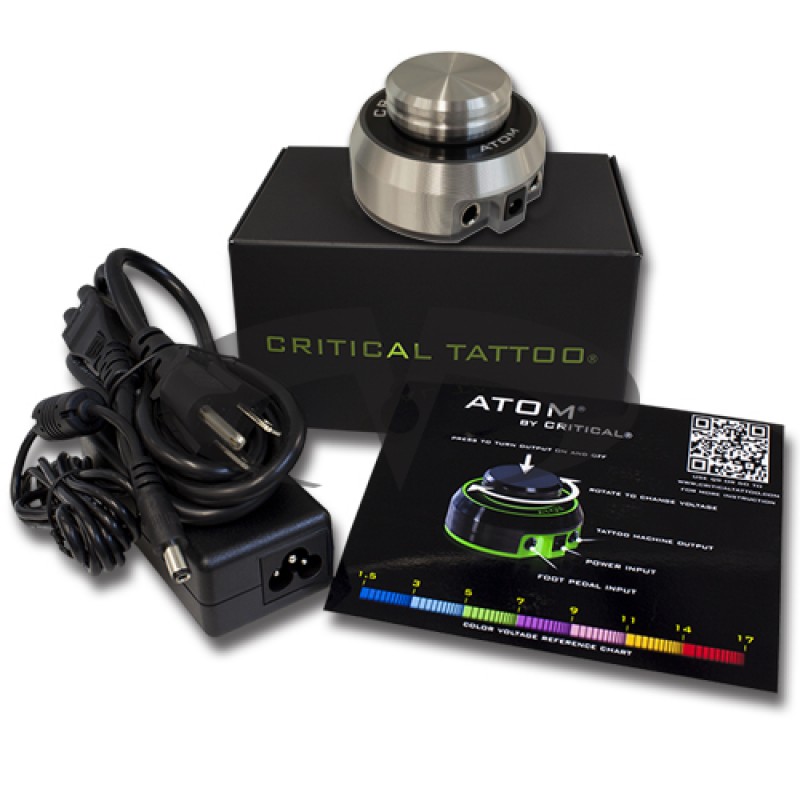 Critical Atom Netzteil Tattoo Silber Critical Atom Netzteil Tattoo Silber