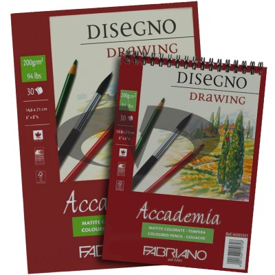 Fabriano Sketchbook Accademia Drawing A4 and A3 Format