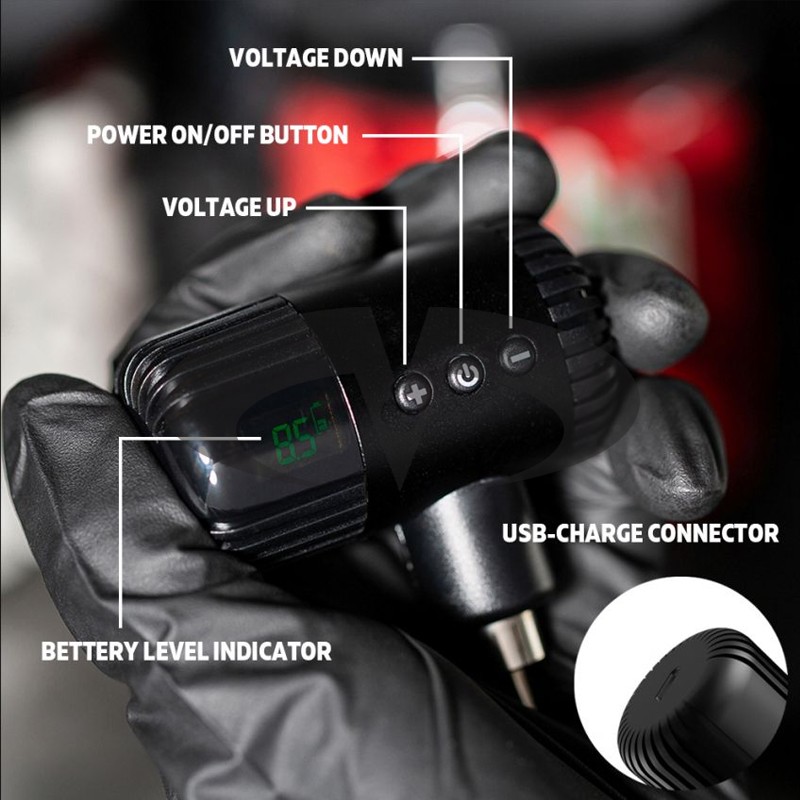 Ez Portex G2 Tattoo Wireless Power Supply RCA Connector