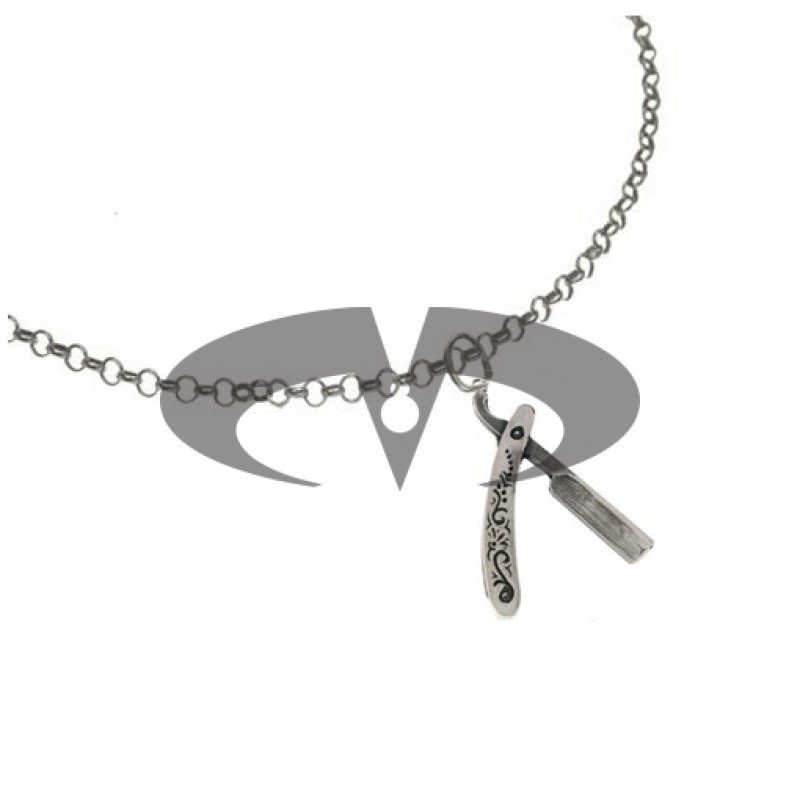 El Rana Silver Big Pendant Shaver