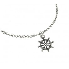 El Rana Silver Big Pendant Wheel