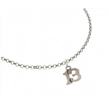 El Rana Silver Small Pendant Lucky 13