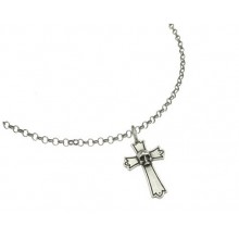 El Rana Silver Pendant Small Cross Skull