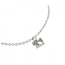 El Rana Silver Small Pendant Sewing Machine