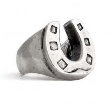 Anello da Mignolo in Argento Ferro di Cavallo Old School El Rana