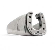 Anello in Argento Ferro di Cavallo Small Old School El Rana