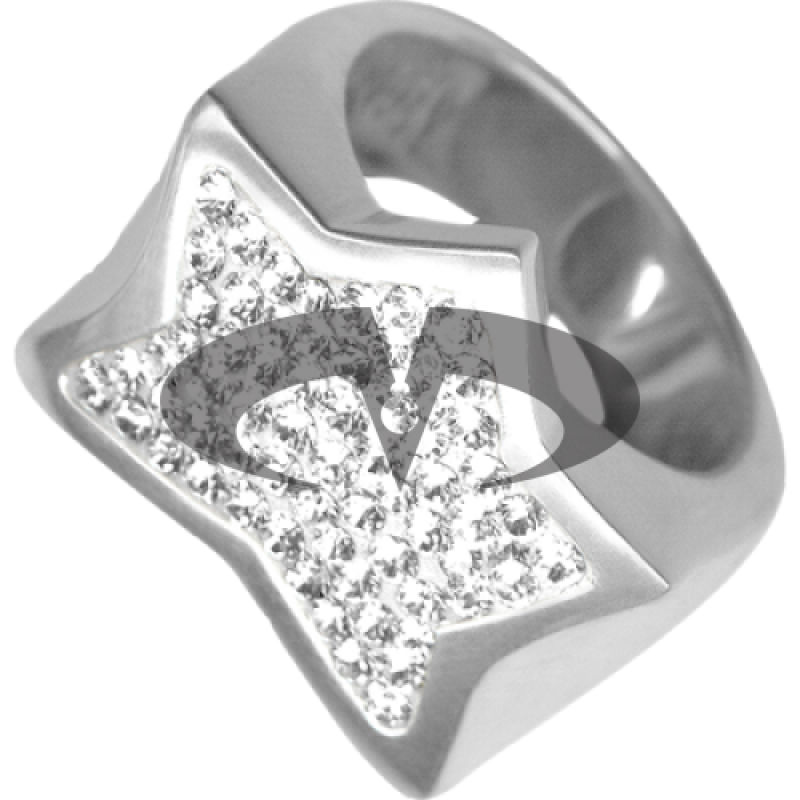 Anello Stella Argento e Swarovski bianchi Crystal Evolution